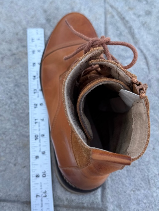 Tara M Lena Brown Leather Ankle Boots 41 - Picture 6 of 14